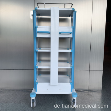 Abnehmbarer Instrumentenwagen aus Aluminiumlegierung des Krankenhauses